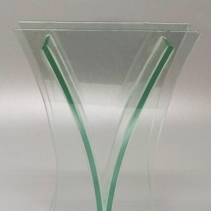 1960s Vase In Acid Crystal Aquamarine Colour Made In Italy - Image 6