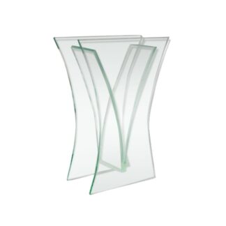1960s Vase In Acid Crystal Aquamarine Colour Made In Italy