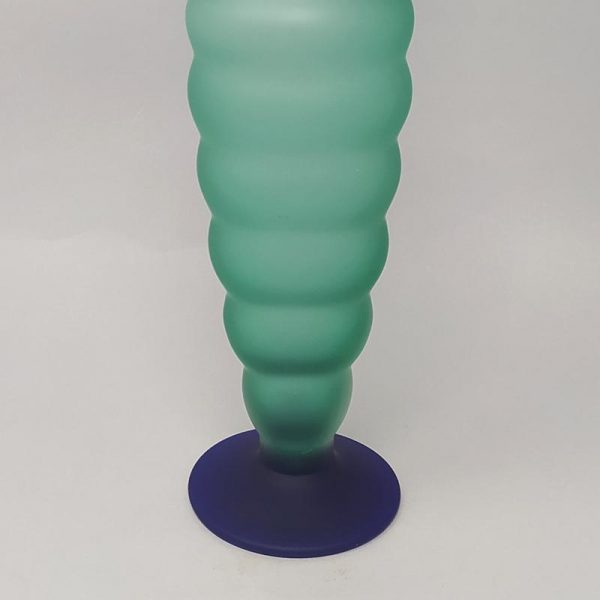 1970s Green And Blue Bottle In Murano Glass By Michielotto - Image 8