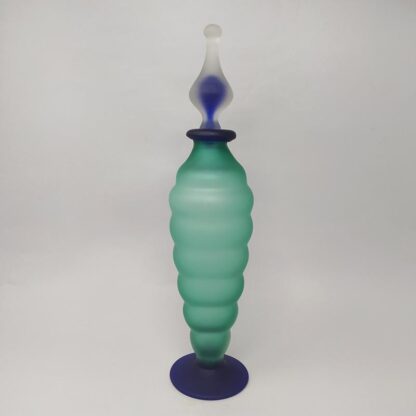 1970s Green And Blue Bottle In Murano Glass By Michielotto - Image 3