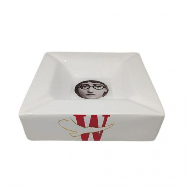 1970s Fornasetti Porcelain Ashtray Designed By Piero Fornasetti For Winston