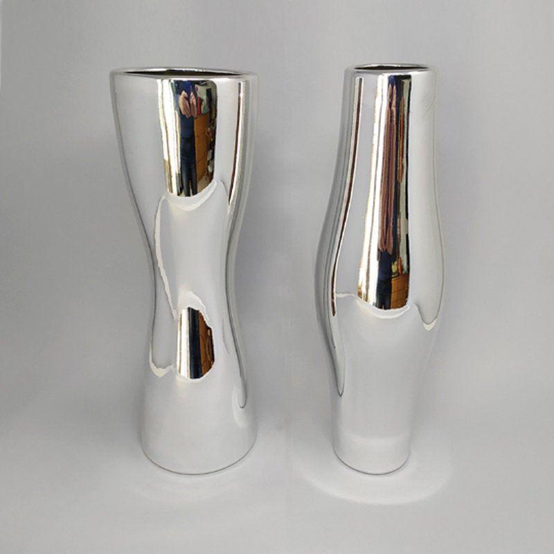 1970s Pair of Vases In Ceramic Made In Italy