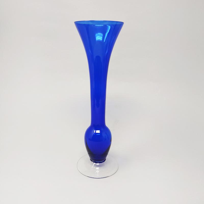 1970s Set Of 3 Vases In Murano Glass Made In Italy