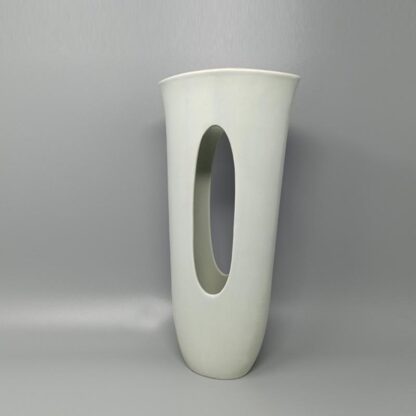 1970s Aqua Green Ceramic Vase Made In Italy - Image 4