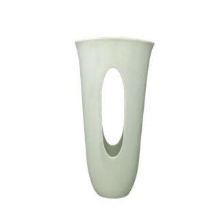1970s Aqua Green Ceramic Vase Made In Italy