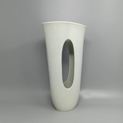 1970s Aqua Green Ceramic Vase Made In Italy - Image 3