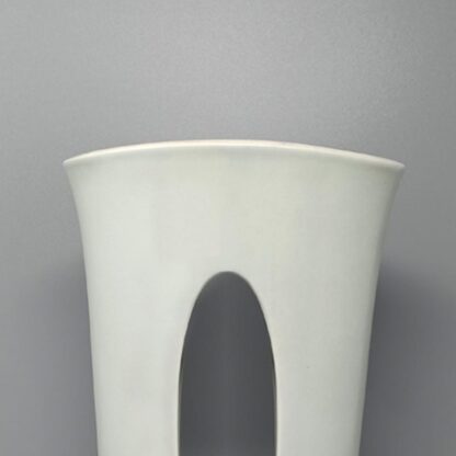 1970s Aqua Green Ceramic Vase Made In Italy - Image 5