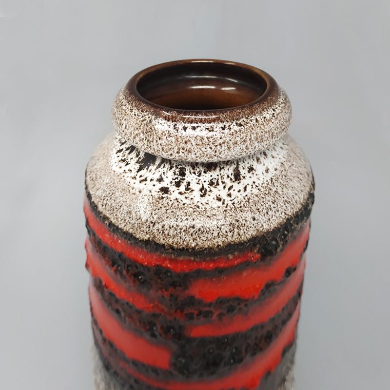 1970s Large Scheurich Lava Vase In Excellent Condition