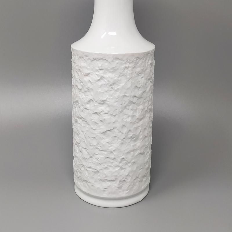 1970s Space Age White Vase In Bavaria Porcelain Made In Germany