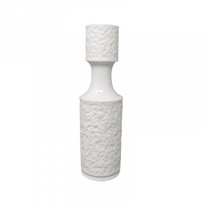 1970s Space Age White Vase In Bavaria Porcelain Made In Germany
