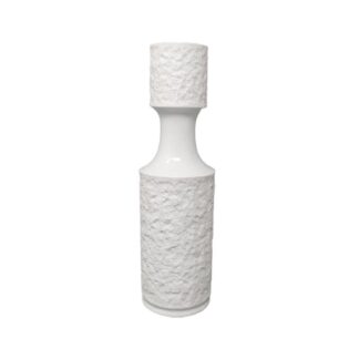 1970s Space Age White Vase In Bavaria Porcelain Made In Germany