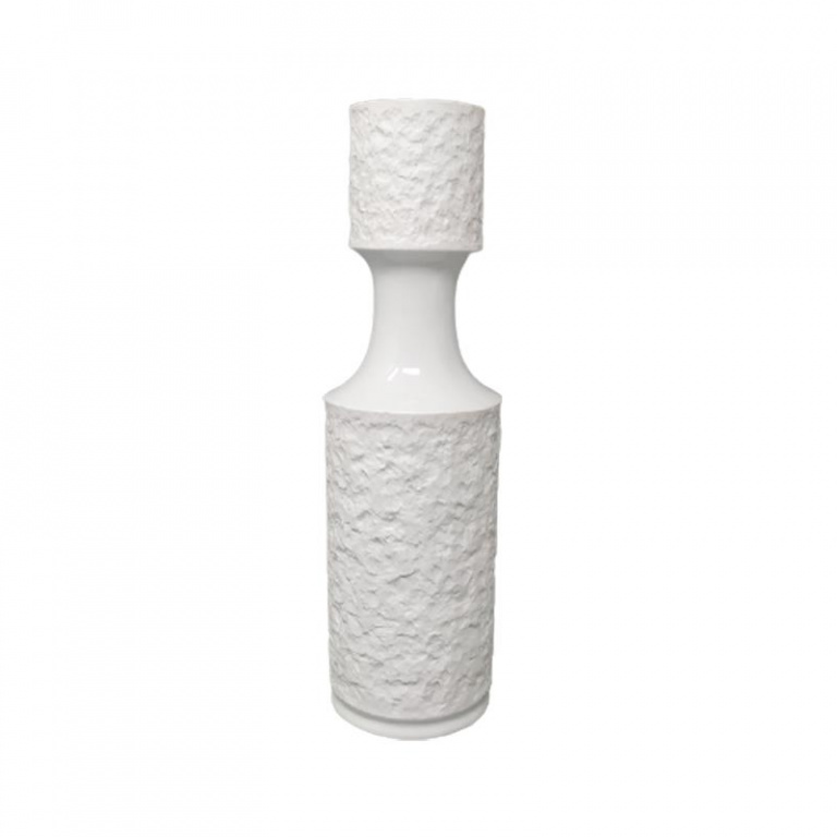 1970s Space Age White Vase In Bavaria Porcelain Made In Germany