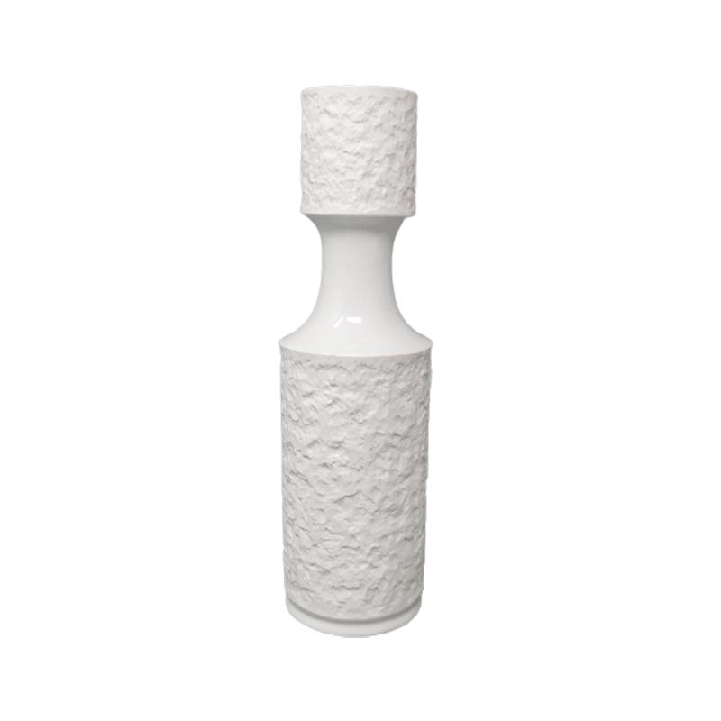 1970s Space Age White Vase In Bavaria Porcelain Made In Germany