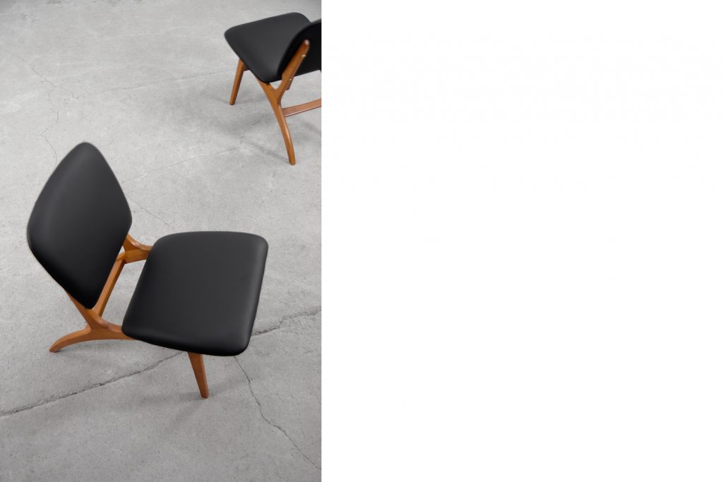 Mid-Century Modern Vintage Swedish Jylland Chairs from Jio Möbler, 1953, Set of 2