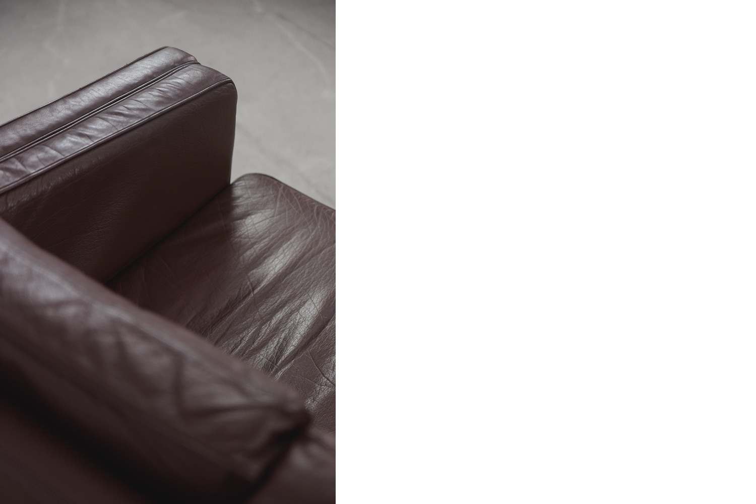 Vintage Scandinavian Leather Sofas, 1970s, Set of 2