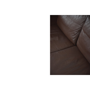 Vintage Scandinavian Leather Sofas, 1970s, Set of 2