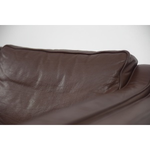 Vintage Scandinavian Leather Sofas, 1970s, Set of 2