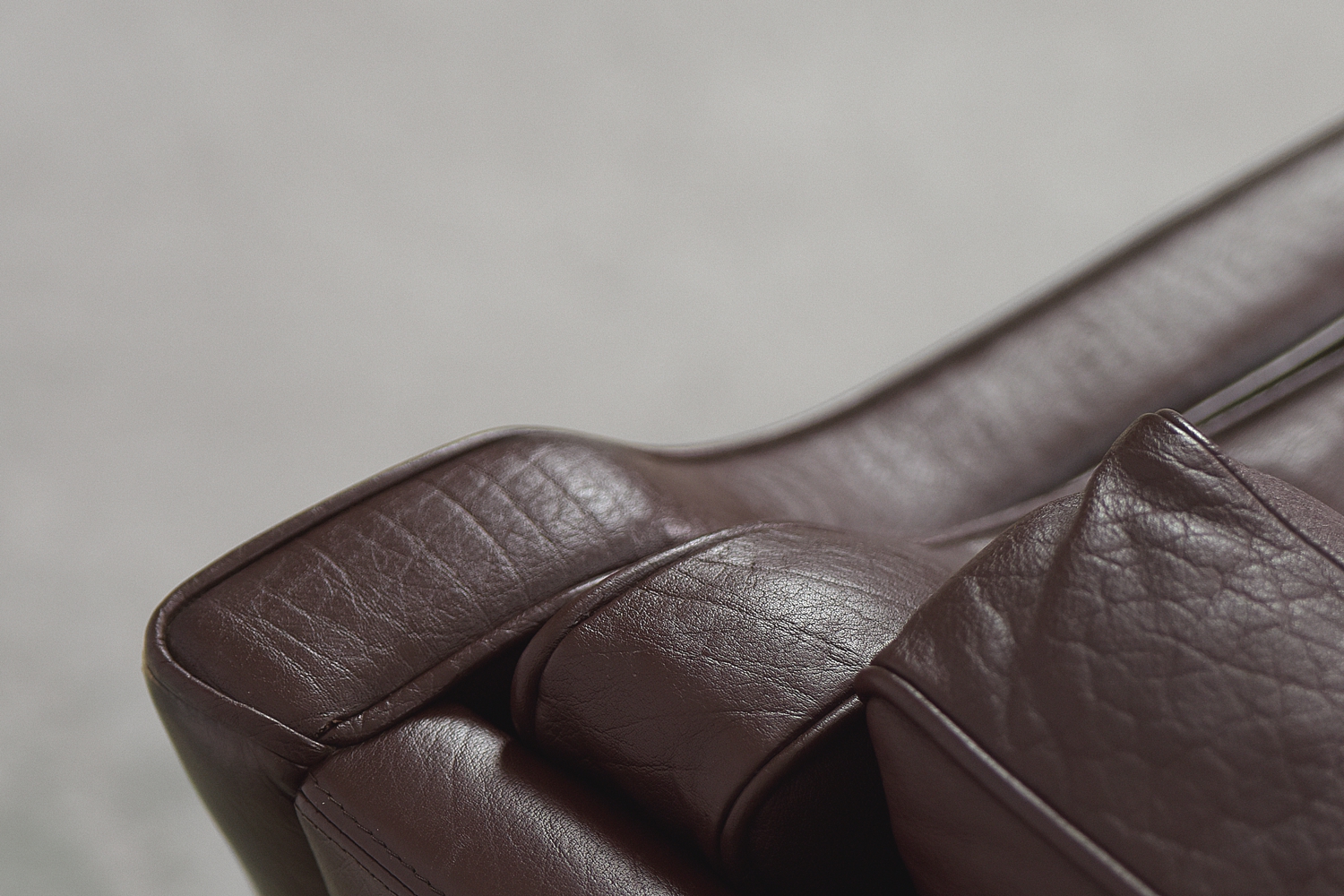 Vintage Scandinavian Leather Sofas, 1970s, Set of 2