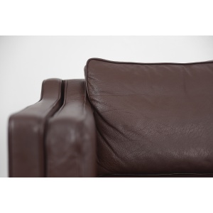 Vintage Scandinavian Leather Sofas, 1970s, Set of 2