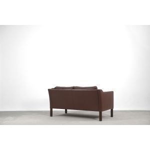 Vintage Scandinavian Leather Sofas, 1970s, Set of 2