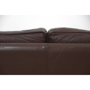 Vintage Scandinavian Leather Sofas, 1970s, Set of 2