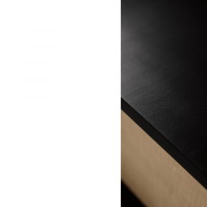 Mid-Century Scandinavian Black and Maple Sideboard, 1960s