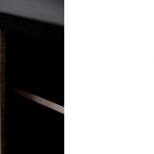 Mid-Century Scandinavian Black and Maple Sideboard, 1960s