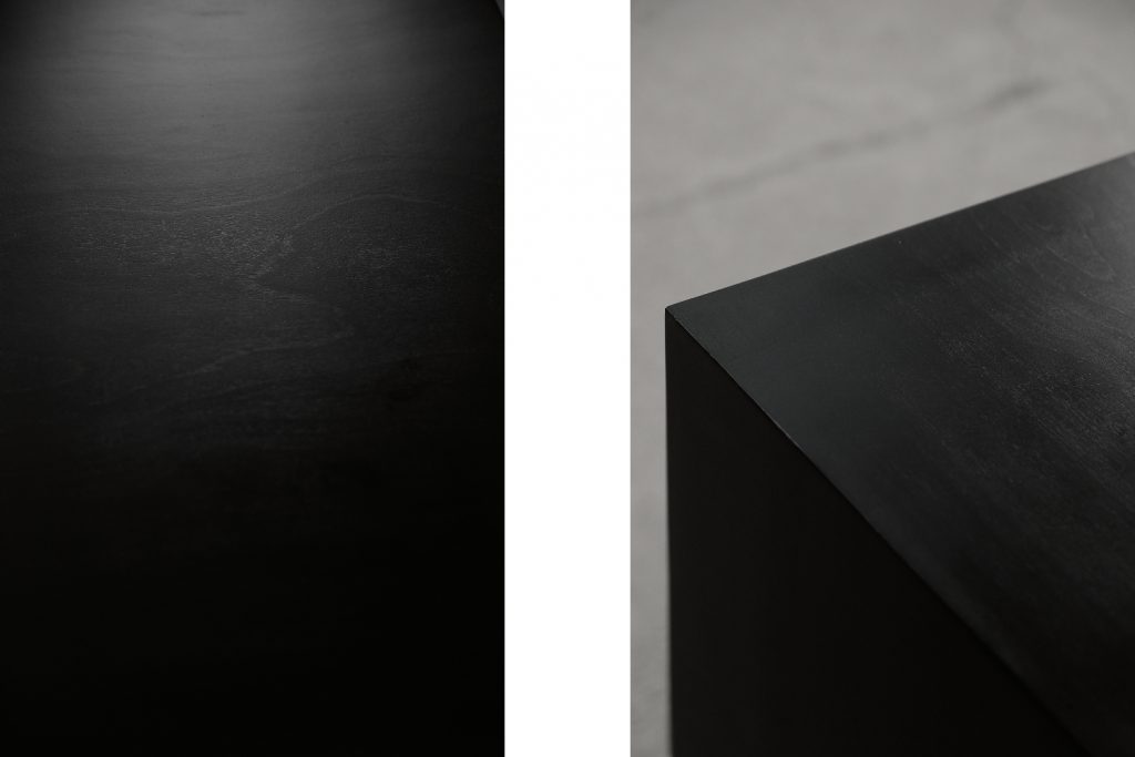 Mid-Century Scandinavian Black and Maple Sideboard, 1960s