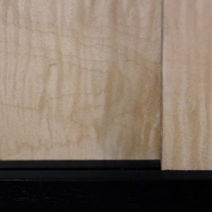 Mid-Century Scandinavian Black and Maple Sideboard, 1960s