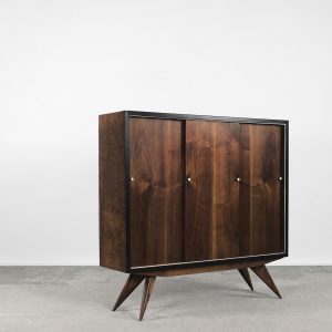 Scandinavian Mid-Century Modern Walnut Vintage Cabinet, 1960s