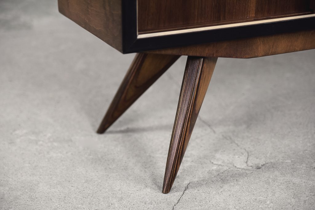 Scandinavian Mid-Century Modern Walnut Vintage Cabinet, 1960s