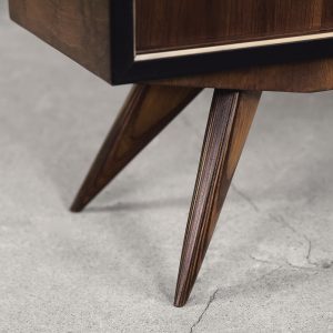 Scandinavian Mid-Century Modern Walnut Vintage Cabinet, 1960s
