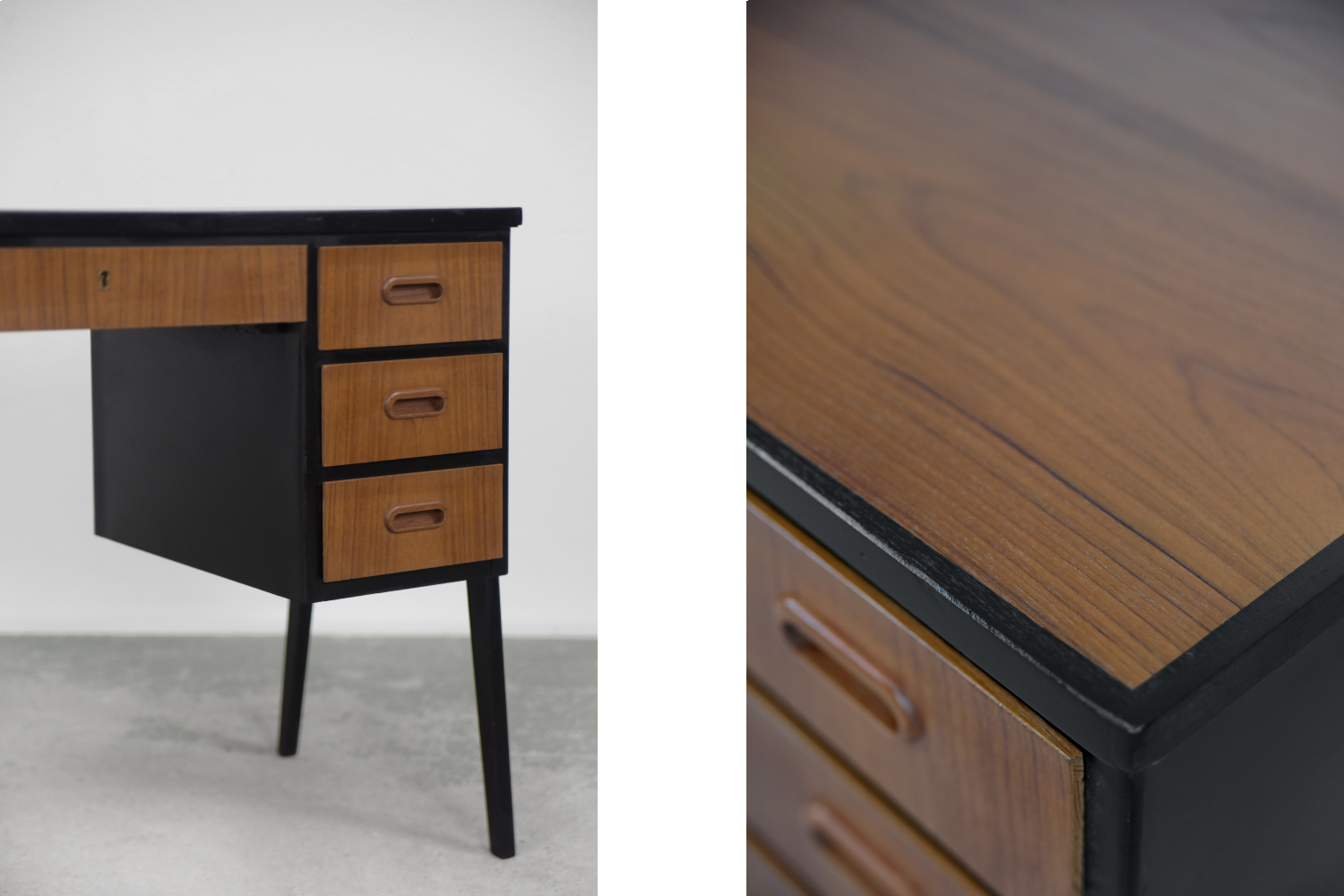 Vintage Swedish Mid-Century Modern Teak Desk, 1960s