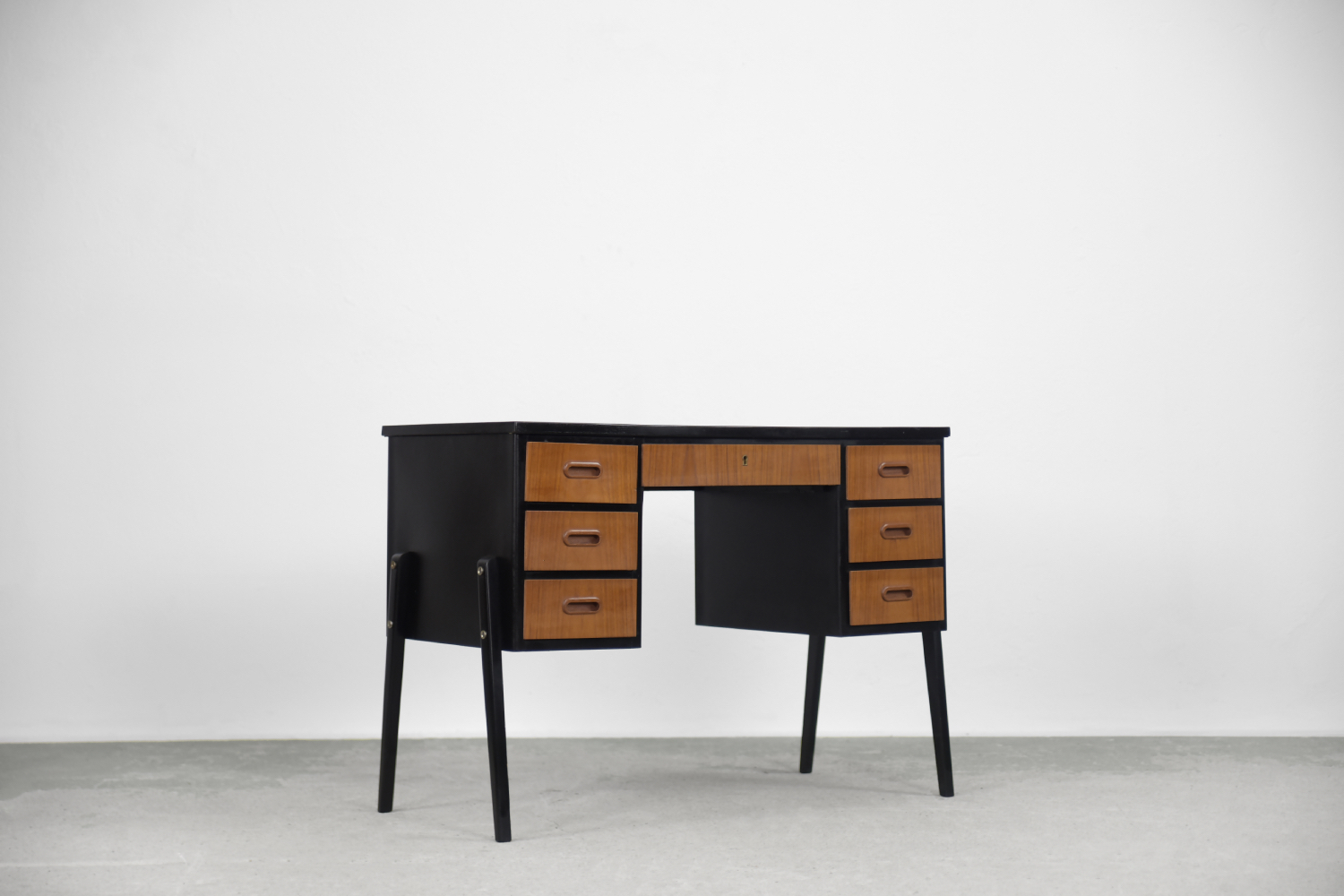 Vintage Swedish Mid-Century Modern Teak Desk, 1960s