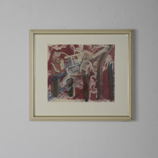 Vintage Color Lithograph, Komposition, 1981