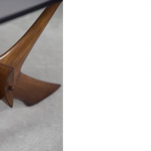 Mid-Century Scandinavian Walnut Condor Coffee Table by Fredrik Schriever-Abeln for Örebro Glass, 1960s