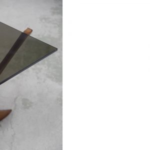 Mid-Century Scandinavian Walnut Condor Coffee Table by Fredrik Schriever-Abeln for Örebro Glass, 1960s