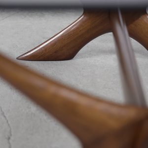 Mid-Century Scandinavian Walnut Condor Coffee Table by Fredrik Schriever-Abeln for Örebro Glass, 1960s