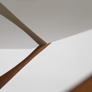 Mid-Century Scandinavian Walnut Condor Coffee Table by Fredrik Schriever-Abeln for Örebro Glass, 1960s