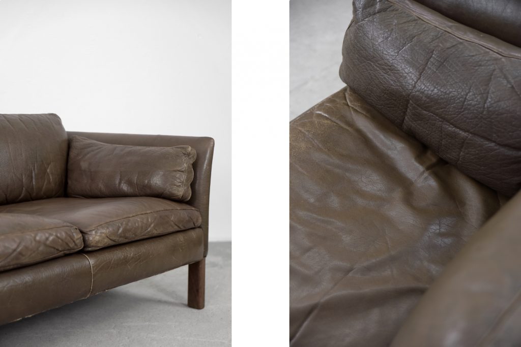 Mid-Century Modern Vintage Leather Cromwell Sofa by Arne Norell, 1960s