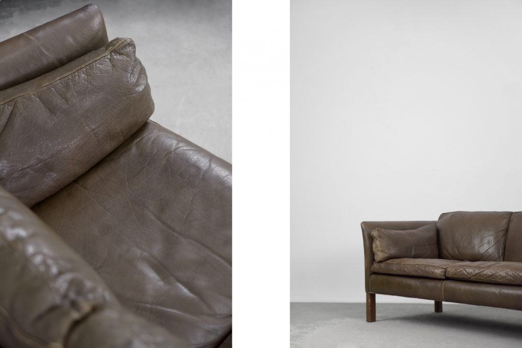 Mid-Century Modern Vintage Leather Cromwell Sofa by Arne Norell, 1960s