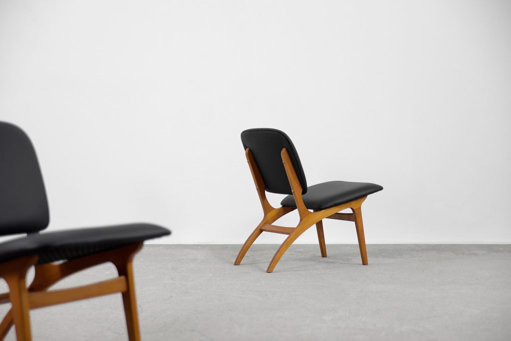 Mid-Century Modern Vintage Swedish Jylland Chairs from Jio Möbler, 1953, Set of 2