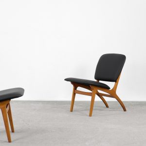 Mid-Century Modern Vintage Swedish Jylland Chairs from Jio Möbler, 1953, Set of 2