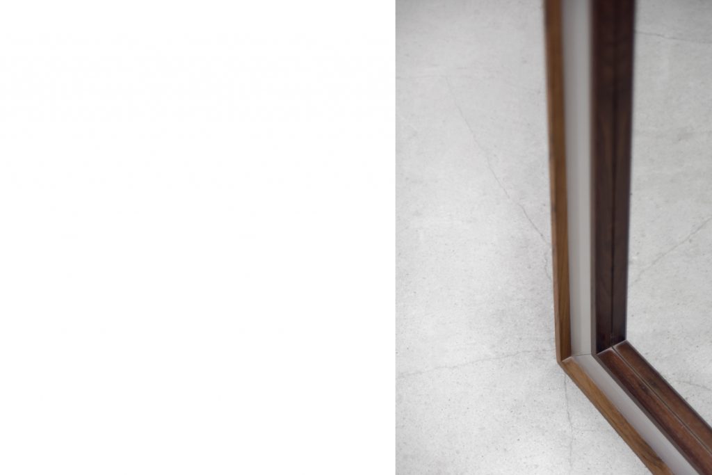 Scandinavian Rosewood Dressing Table with Oblong Mirror, 1970s, Set of 2