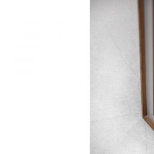 Scandinavian Rosewood Dressing Table with Oblong Mirror, 1970s, Set of 2