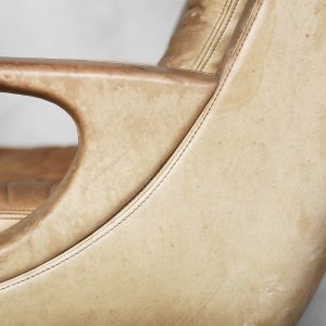 Leather Swivel Chairs by Carl Straub, 1950s, Set of 2