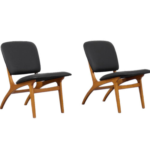 Mid-Century Modern Vintage Swedish Jylland Chairs from Jio Möbler, 1953, Set of 2
