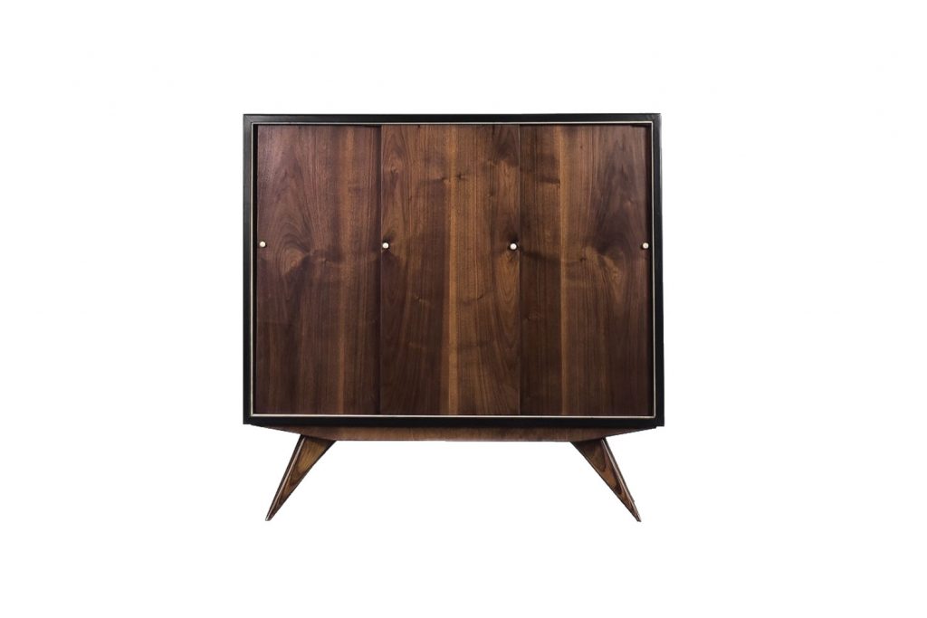 Scandinavian Mid-Century Modern Walnut Vintage Cabinet, 1960s