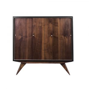 Scandinavian Mid-Century Modern Walnut Vintage Cabinet, 1960s