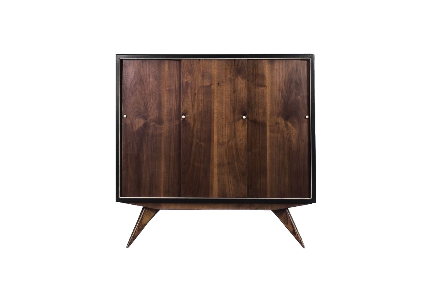 Scandinavian Mid-Century Modern Walnut Vintage Cabinet, 1960s